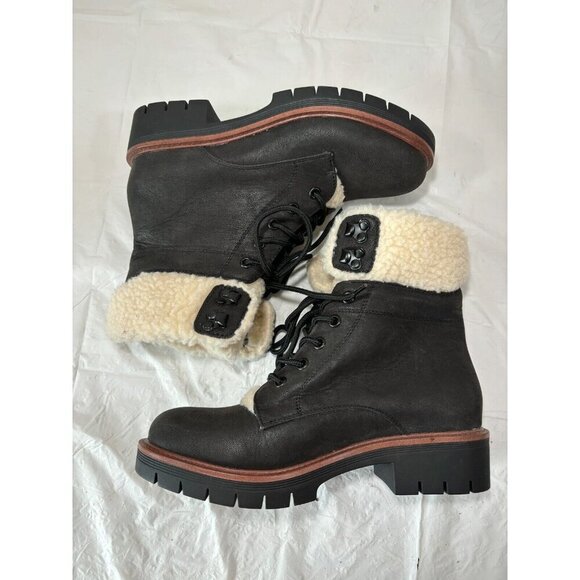 Mia Sadie Faux Leather Boots Size 8 M - Picture 8 of 13